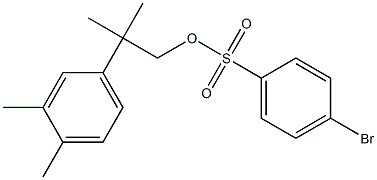 4-Bromobenzenesulfonic acid 2-methyl-2-(3,4-dimethylphenyl)propyl ester Structure