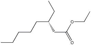 [S,(-)]-3-Ethyloctanoic acid ethyl ester 구조식 이미지