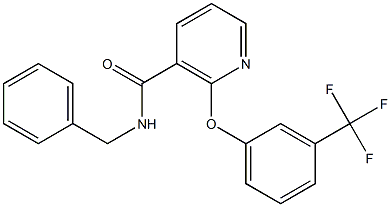 N-Benzyl-2-(3-trifluoromethylphenoxy)nicotinamide Structure
