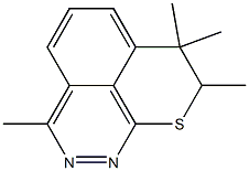 3,7,7,8-Tetramethyl-7,8-dihydro-9-thia-9H-benzo[de]cinnoline 구조식 이미지
