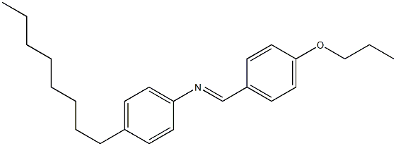 N-(4-Propoxybenzylidene)-4-octylaniline Structure