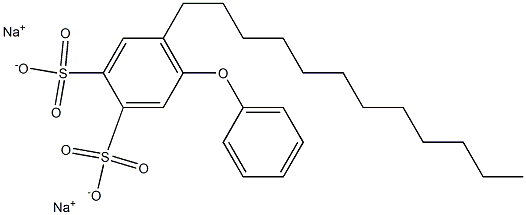 6-Dodecyl[oxybisbenzene]-3,4-disulfonic acid disodium salt Structure