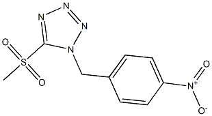 Methyl 1-(4-nitrobenzyl)-1H-tetrazol-5-yl sulfone 구조식 이미지