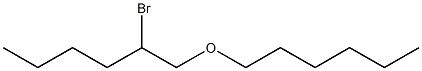 Hexyl 2-bromohexyl ether Structure