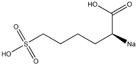 [S,(+)]-2-Sodiosulfohexanoic acid 구조식 이미지