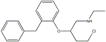 2-(2-Benzylphenoxy)-4-chloro-N-ethyl-1-butanamine Structure