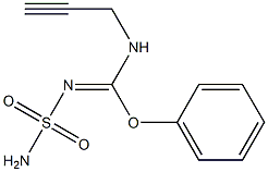 N-Sulfamoyl[phenoxy(2-propynylamino)methan]imine 구조식 이미지