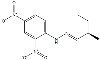 [R,(-)]-2-Methylbutyraldehyde 2,4-dinitrophenylhydrazone Structure