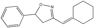 3-(Cyclohexylidenemethyl)-5-phenyl-2-isoxazoline 구조식 이미지