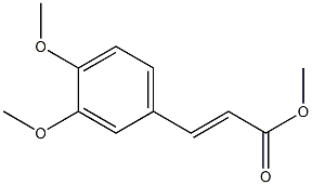 (E)-3-(3,4-Dimethoxyphenyl)acrylic acid methyl ester 구조식 이미지