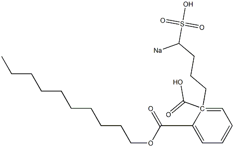 Phthalic acid 1-decyl 2-(4-sodiosulfobutyl) ester Structure