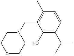 6-Isopropyl-2-morpholinomethyl-3-methylphenol 구조식 이미지