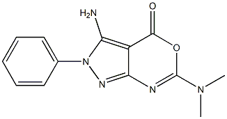 3-Amino-6-(dimethylamino)-2-phenylpyrazolo[3,4-d][1,3]oxazin-4(2H)-one Structure