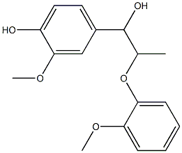 1-(4-Hydroxy-3-methoxyphenyl)-2-(2-methoxyphenoxy)-1-propanol 구조식 이미지