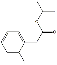 (o-Iodophenyl)acetic acid isopropyl ester Structure