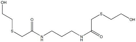 2,2'-Bis(2-hydroxyethylthio)[N,N'-trimethylenebis(acetamide)] 구조식 이미지