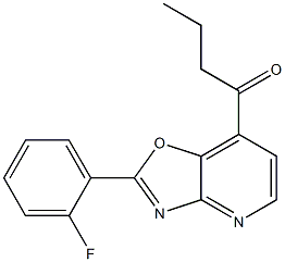 2-(2-Fluorophenyl)-7-butanoyloxazolo[4,5-b]pyridine Structure