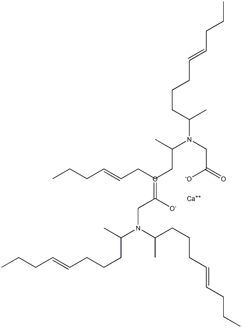 Bis[N,N-di(6-decen-2-yl)glycine]calcium salt 구조식 이미지