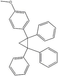 1-(4-Methoxyphenyl)-1,2,2-triphenylcyclopropane 구조식 이미지