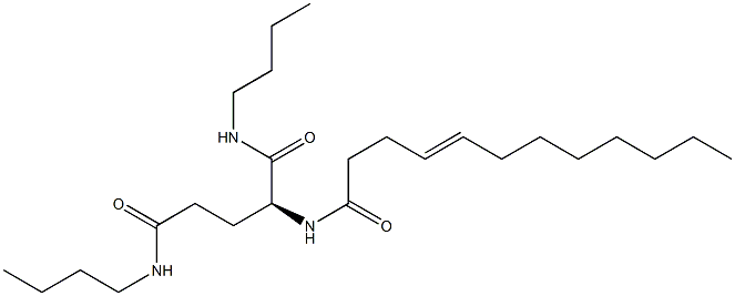 N2-(4-Dodecenoyl)-N1,N5-dibutylglutaminamide 구조식 이미지