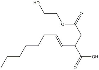 3-(1-Octenyl)succinic acid hydrogen 1-(2-hydroxyethyl) ester Structure