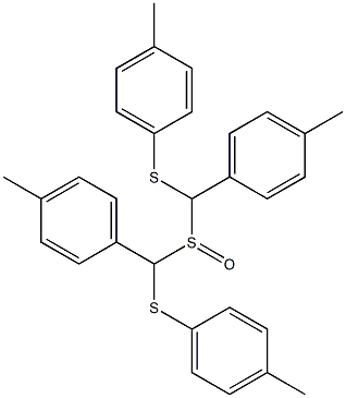 4-Methylphenyl(4-methylphenylthiomethyl) sulfoxide 구조식 이미지