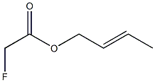 Fluoroacetic acid (E)-2-butenyl ester Structure