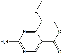 2-Amino-4-methoxymethylpyrimidine-5-carboxylic acid methyl ester Structure