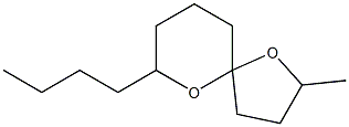 7-Butyl-2-methyl-1,6-dioxaspiro[4.5]decane Structure
