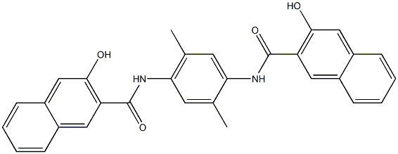 N,N'-(2,5-Dimethyl-1,4-phenylene)bis(3-hydroxy-2-naphthalenecarboxamide) 구조식 이미지