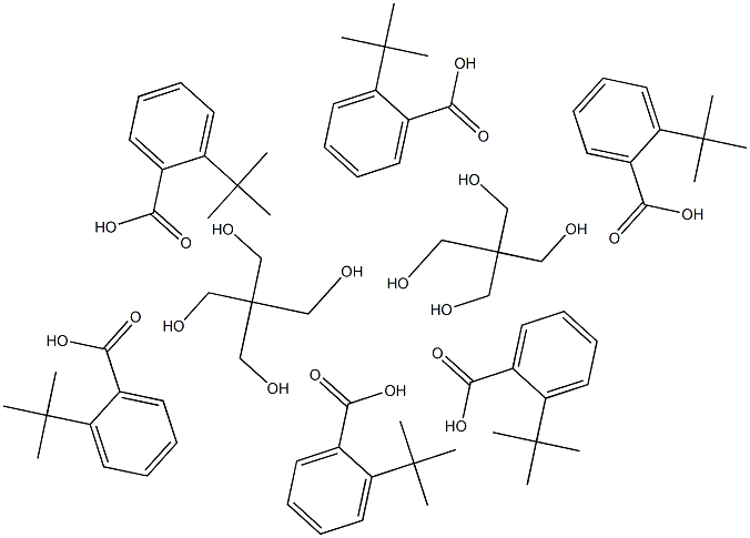 Dipentaerythritol hexa(2-tert-butylbenzoate) 구조식 이미지