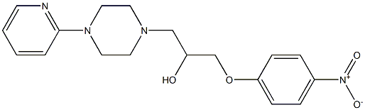 2-[4-Nitrophenoxy]-1-[[4-(2-pyridinyl)-1-piperazinyl]methyl]ethanol Structure