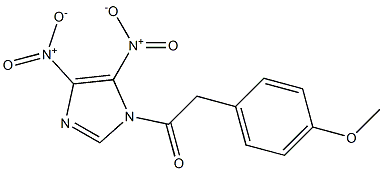 4,5-Dinitro-1-[2-(4-methoxyphenyl)-1-oxoethyl]-1H-imidazole 구조식 이미지