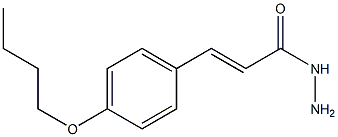 3-(p-Butoxyphenyl)acrylohydrazide 구조식 이미지
