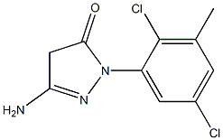 3-Amino-1-(2,5-dichloro-3-methylphenyl)-5(4H)-pyrazolone Structure