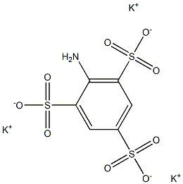 2-Amino-1,3,5-benzenetrisulfonic acid tripotassium salt 구조식 이미지