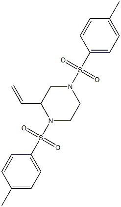 1,4-Ditosyl-3-vinylpiperazine 구조식 이미지