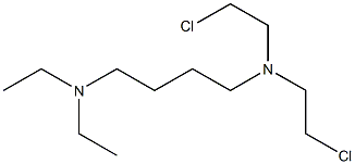 N,N-Bis(2-chloroethyl)-N',N'-diethyl-1,4-butanediamine Structure