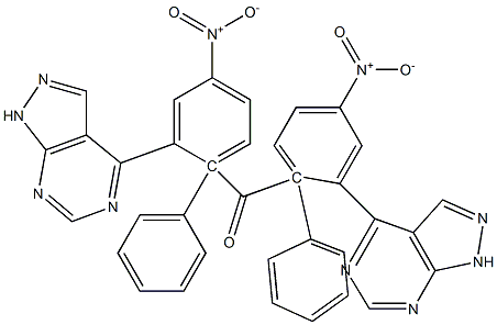 1-Phenyl-1H-pyrazolo[3,4-d]pyrimidin-4-yl(4-nitrophenyl) ketone 구조식 이미지