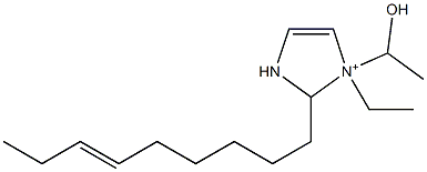 1-Ethyl-1-(1-hydroxyethyl)-2-(6-nonenyl)-4-imidazoline-1-ium 구조식 이미지