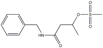 3-(Methylsulfonyloxy)-N-benzylbutyramide Structure