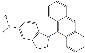 9-(5-Nitroindolin-1-yl)acridine Structure