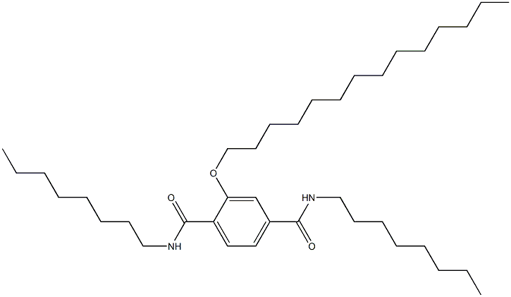 2-(Tetradecyloxy)-N,N'-dioctylterephthalamide 구조식 이미지