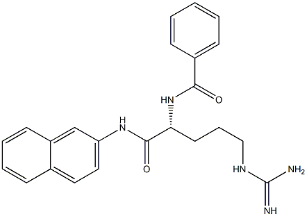 (2R)-N-(2-Naphtyl)-2-(benzoylamino)-5-guanidinopentanamide Structure