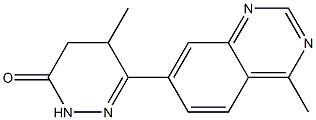 4,5-Dihydro-5-methyl-6-(4-methylquinazolin-7-yl)pyridazin-3(2H)-one Structure