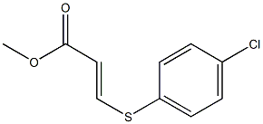 (E)-3-[(4-Chlorophenyl)thio]acrylic acid methyl ester 구조식 이미지