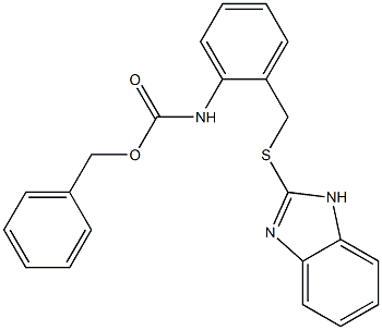 2-[[2-[[(Benzyloxy)carbonyl]amino]benzyl]thio]-1H-benzimidazole Structure