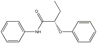 [S,(-)]-N-Phenyl-2-phenoxybutyramide 구조식 이미지