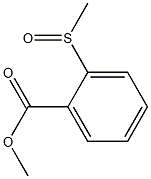 2-(Methylsulfinyl)benzoic acid methyl ester 구조식 이미지