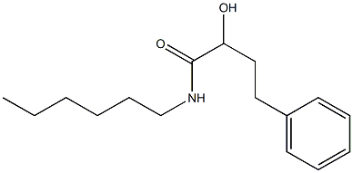 N-Hexyl-2-hydroxy-4-phenylbutanamide 구조식 이미지